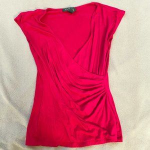 Ralph Lauren Red Wrap sleeveless blouse
